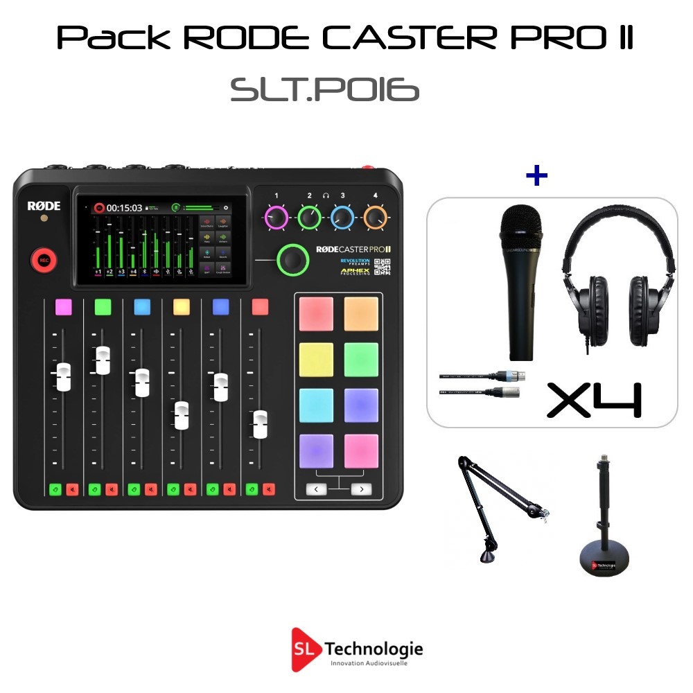 Pack Radio WebRadio Podcast Rode CasterPro II SLT.P016