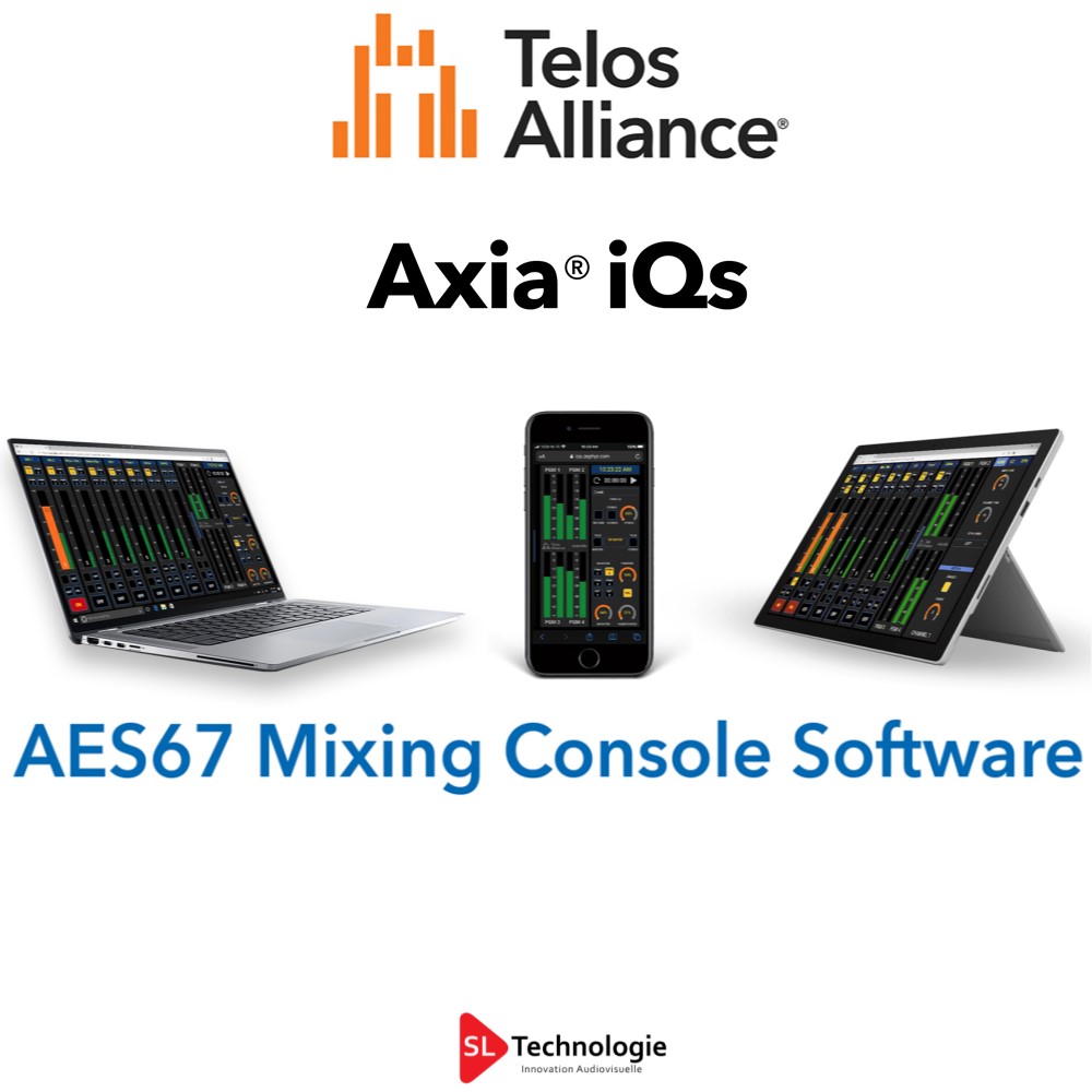 IQs AXIA Telos Alliance Console Virtuelle AoIP AES67