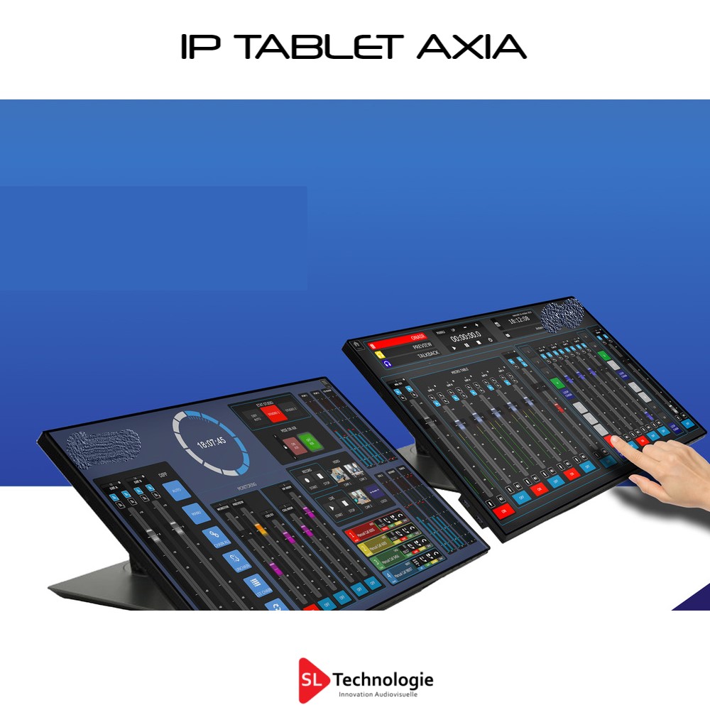 IP Tablet Axia Console de Mixage Virtuelle Telos Alliance