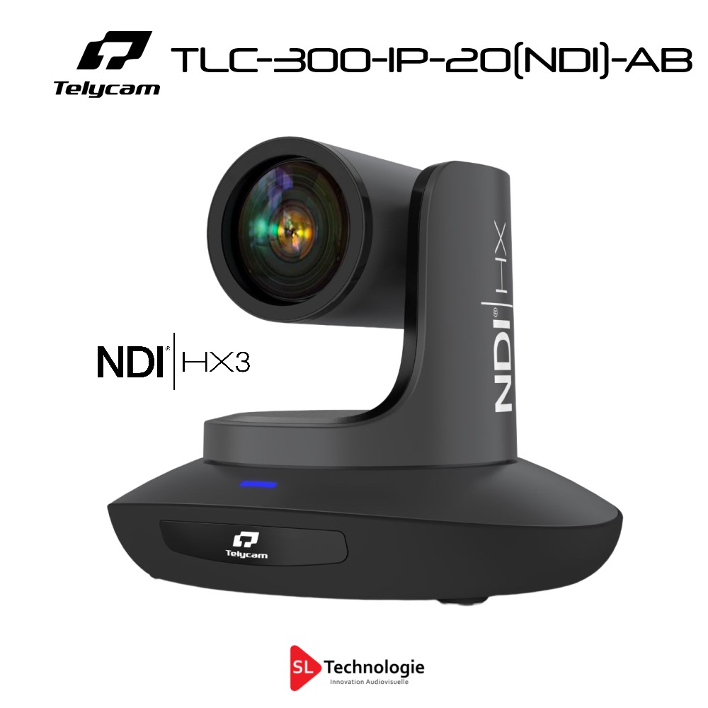 TLC-300-IP-20(NDI)-AB Telycam NDI HDMI SDI USB Caméra Tourelle avec Suivi Automatique
