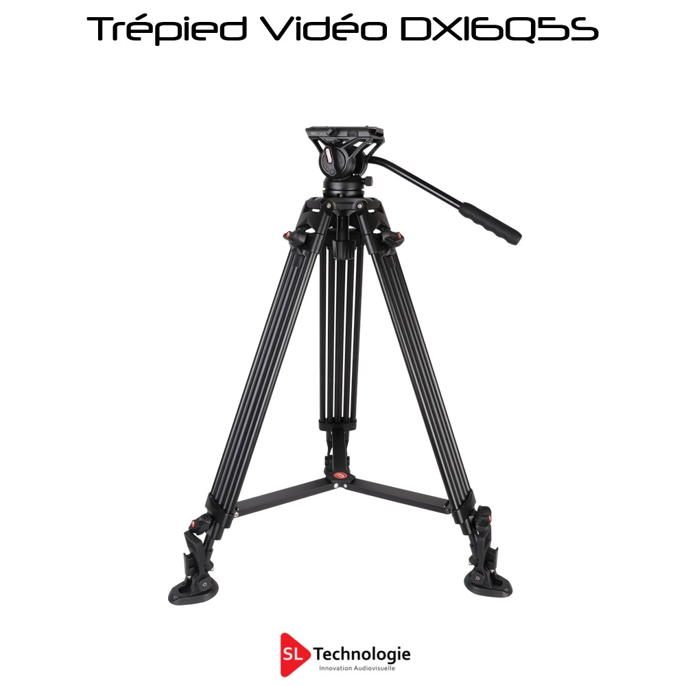 DX16Q5S Trépied Vidéo Pro