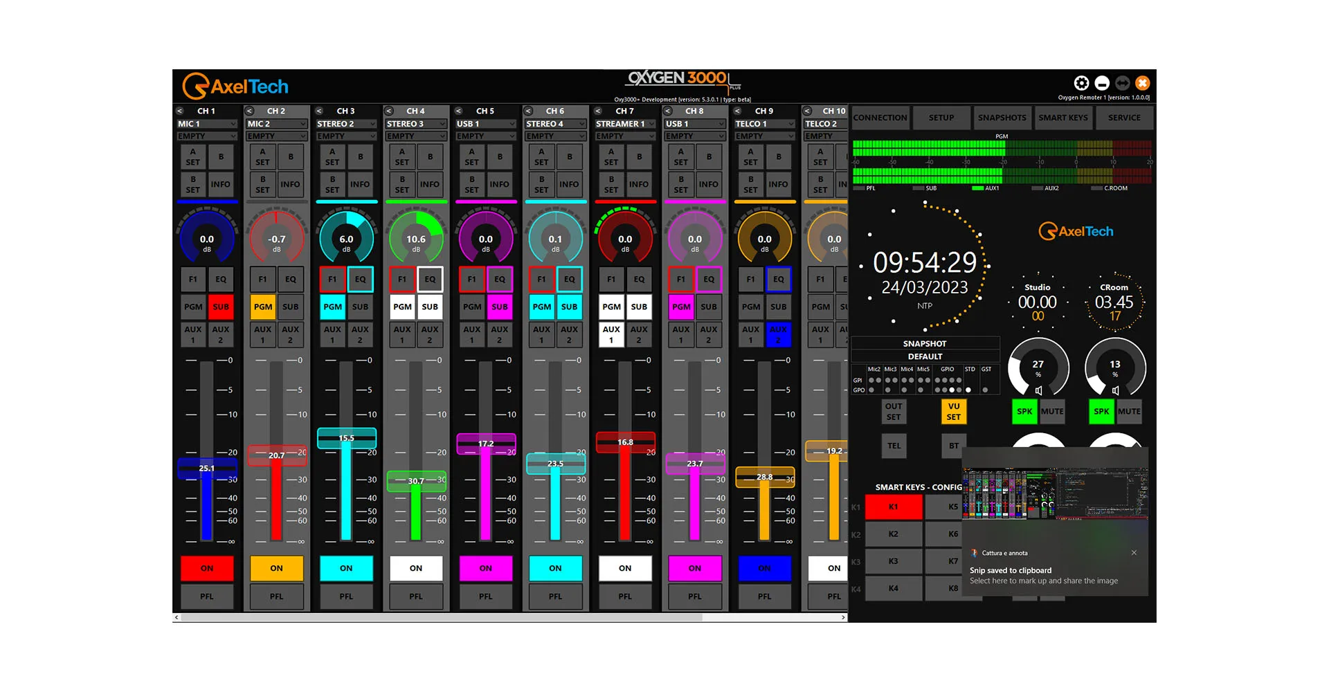 OXYGEN 3000 PLUS Axel Tech Console Audio Numérique AOiP – Image 9