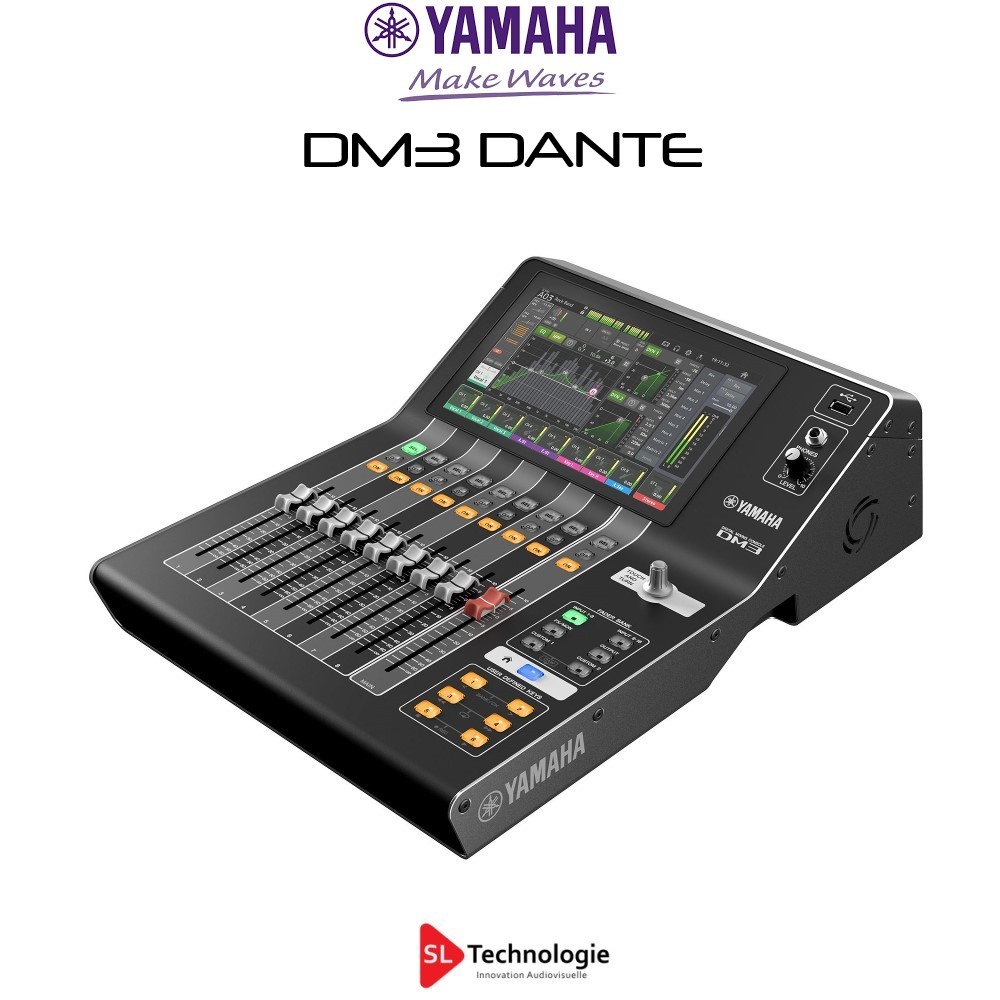 DM3 Dante AES67 Console Numérique Yamaha Prod/Live/Podcast/TV/Vidéo