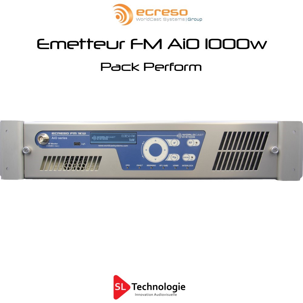 Emetteur FM AIO 1KW (1000W) Pack Perform ECRESO