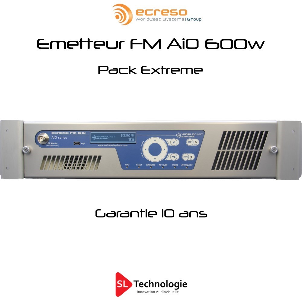 Emetteur FM AIO 600w Pack Extreme ECRESO