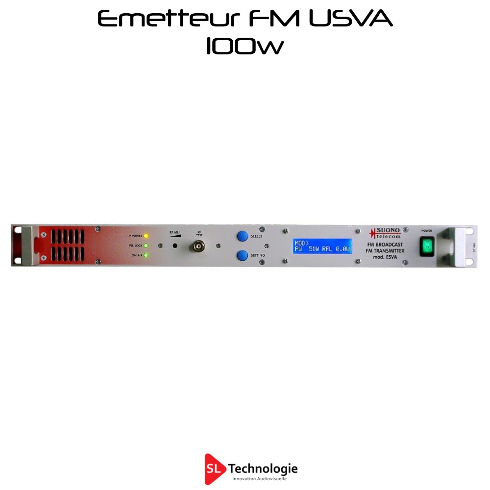 Emetteur FM 100w MPX ESVA100 + RDS Suono Telecom