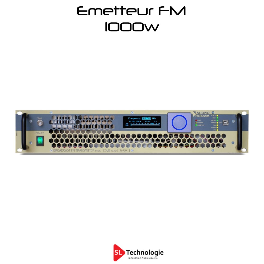 Emetteur FM 1Kw MPX ESVB1000 Suono Telecom