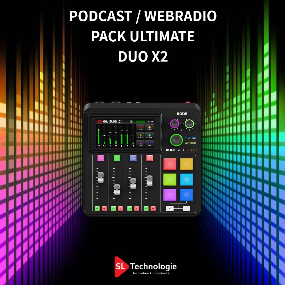 Pack Matériel Podcast WebRadio Ultimate DUO X2