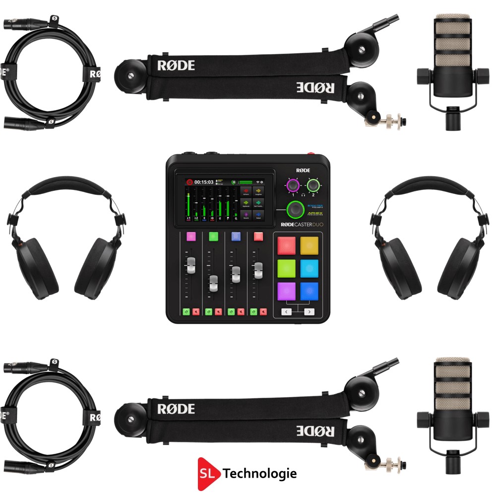 Pack Matériel Podcast/WebRadio Rode CasterDuo Double Prestige