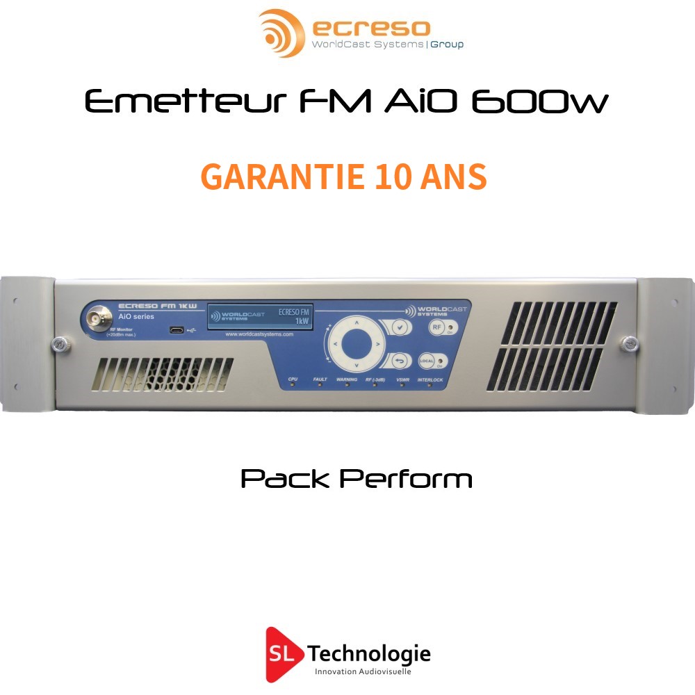 Emetteur FM AIO 600w Perform Garantie 10 ans ECRESO